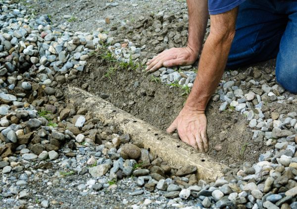 French Ditch Installation in Lexington