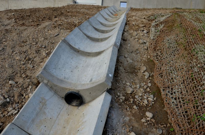 Drainage system installation by professionals